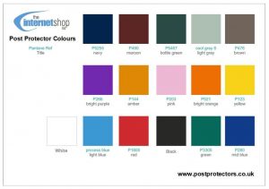 Colour options for Post Protectors