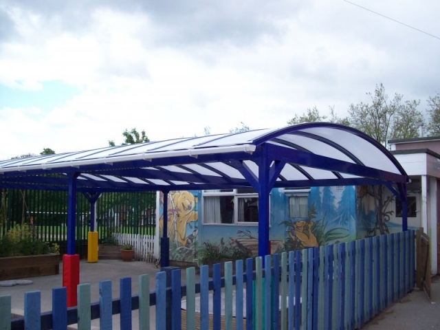 Safety padding for posts at school